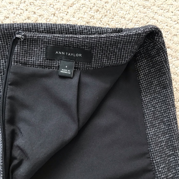 Ann Taylor pencil skirt textured material SZ 4 - Picture 3 of 8